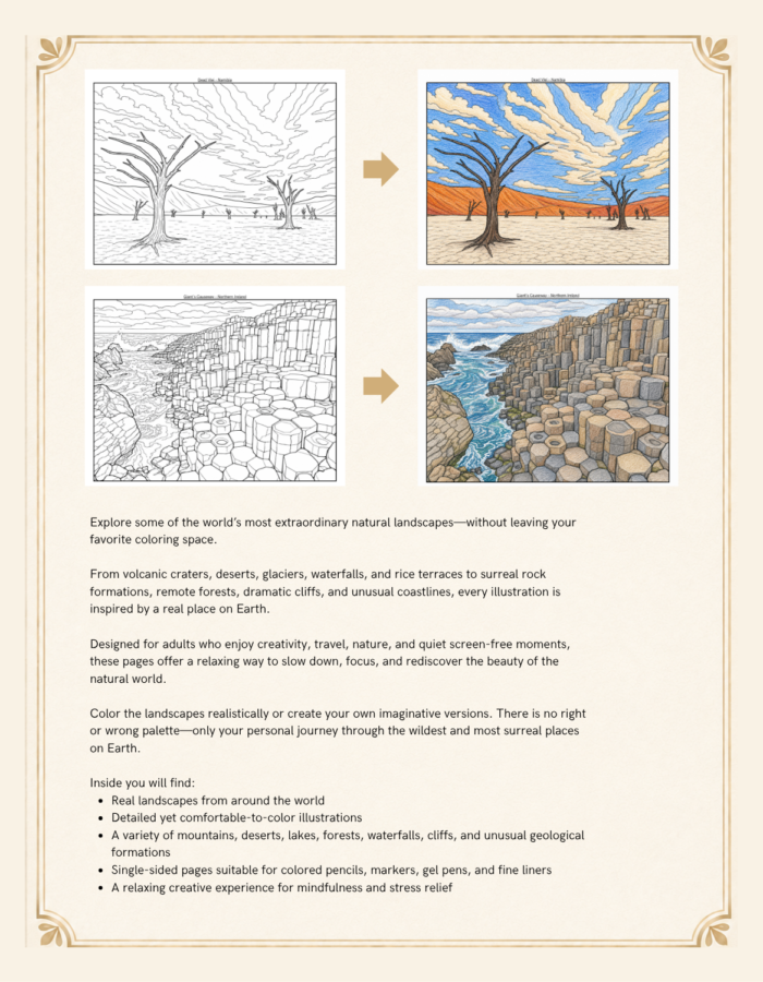 Wild & Surreal Landscapes on Earth - back cover